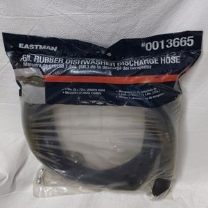 Eastman 6 Ft Rubber Dishwasher Discharge Hose